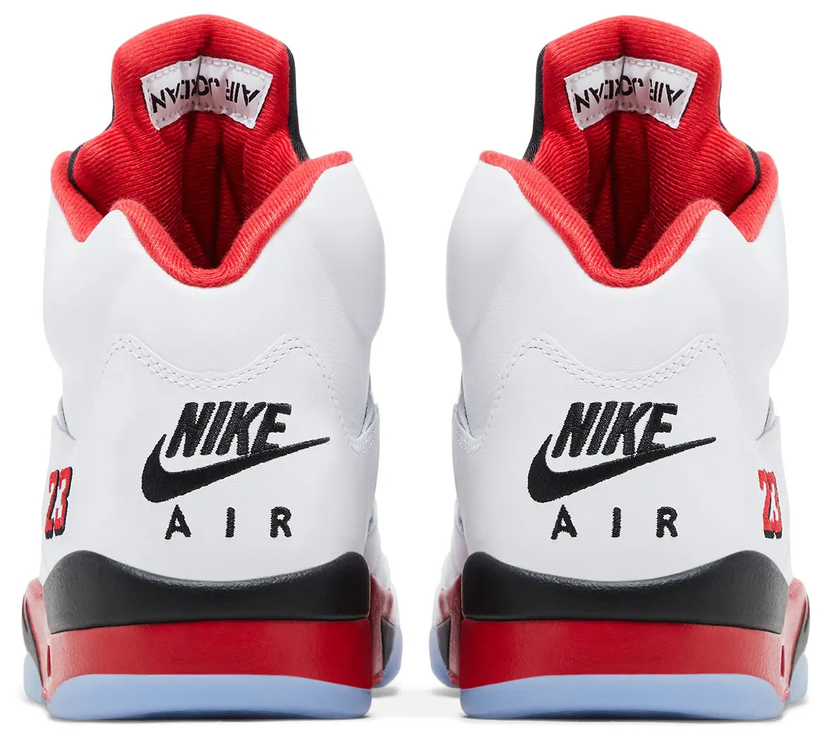 Jordan 5 Retro Fire Red Black Tongue (2025)