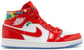 Jordan 1 Mid Barcelona Sweater Red Patent