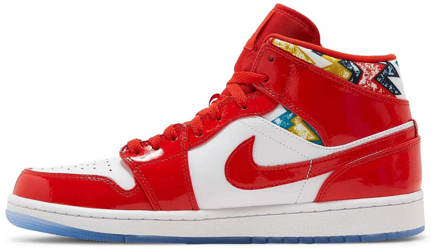 Jordan 1 Mid Barcelona Sweater Red Patent
