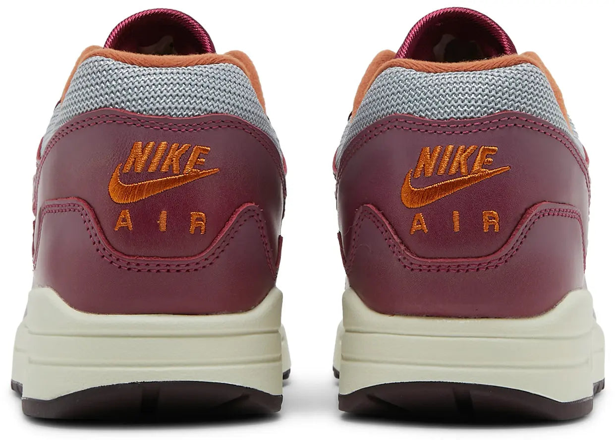 Nike Air Max 1 Patta Waves Rush Maroon (with Bracelet)
