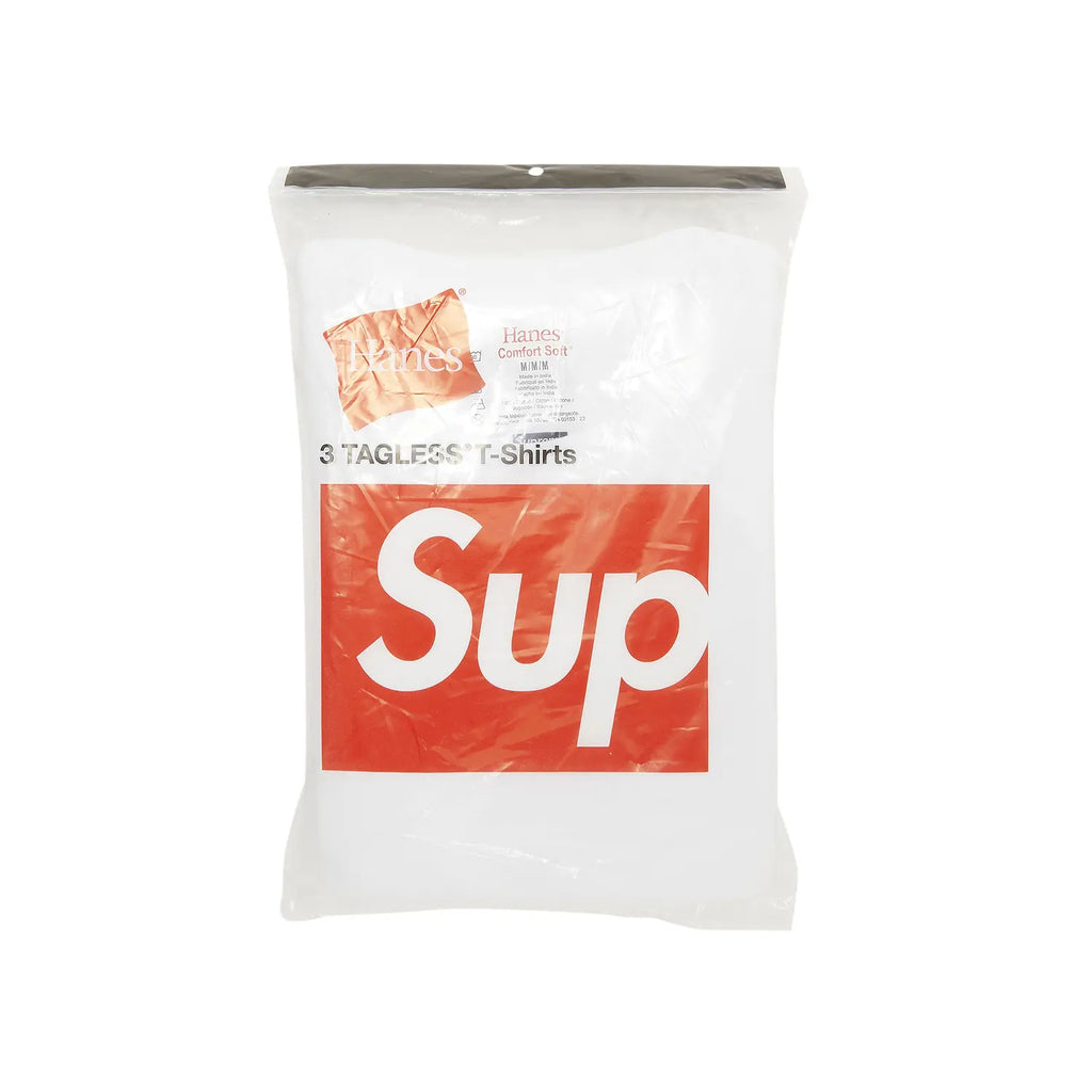 Supreme Hanes Tagless Tees (3 Pack) White