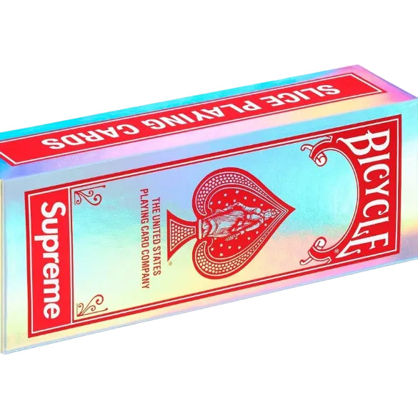 Supreme Bicycle Holographic Slice Playing Cards Box Logo
