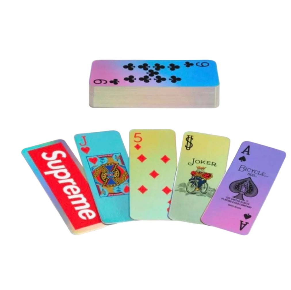 Supreme Bicycle Holographic Slice Playing Cards Box Logo