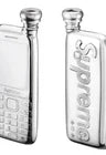 Supreme Burner Phone Pewter Flask Silver