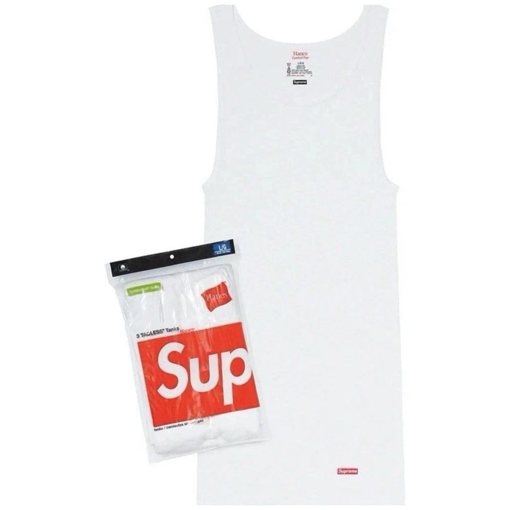Supreme Hanes Tagless Tees (3 Pack) White