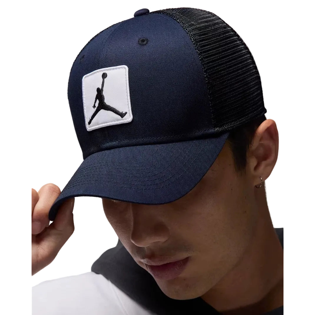 Nike Jordan Rise Cap Structured Jumpman Trucker Hat Black