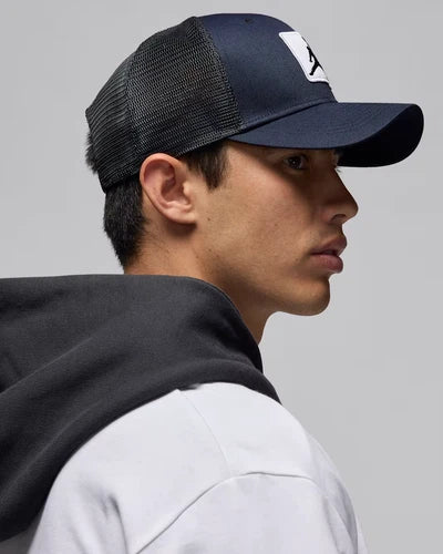 Nike Jordan Rise Cap Structured Jumpman Trucker Hat Black